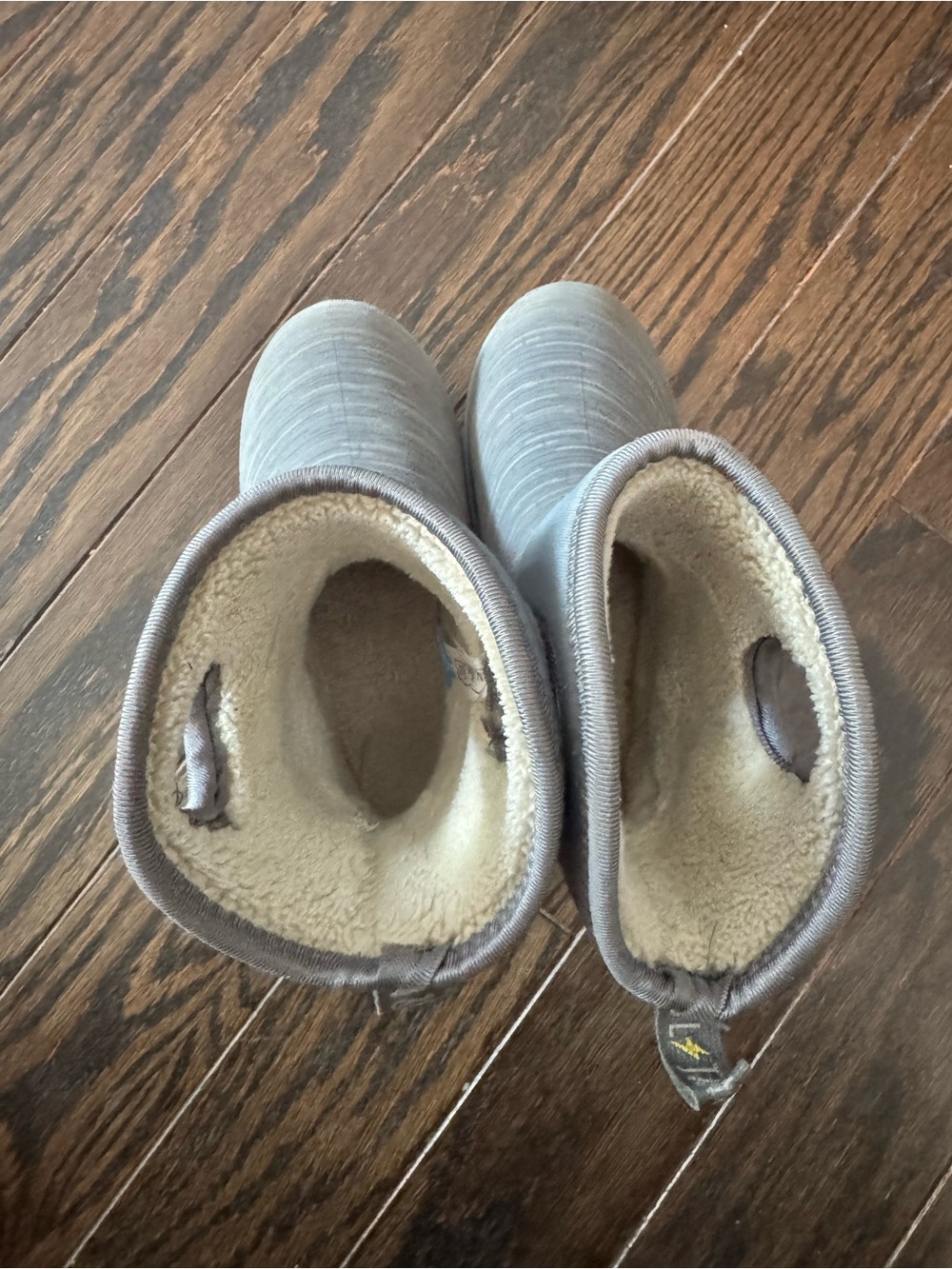 Jan & Jul Kids Gray Lined Boots - size 11